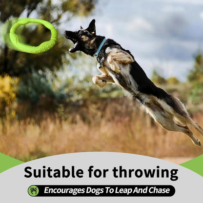Dog Toys for Aggressive Chewers,¡¾Floatable¡¿ Dog Flying Disc, Dog Tug Toy, Interactive Dog Toys, Dog Teeth Cleaning, Tug of War Dog Toy, Dog Chew Toys, Dog Teething Toys for Catch, Fetch